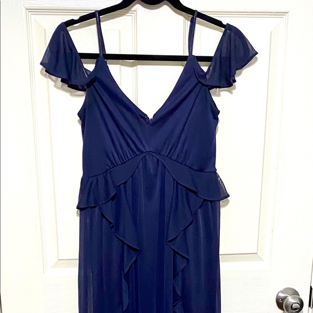 Navy blue maxi dress